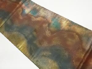 引箔抽象模様袋帯